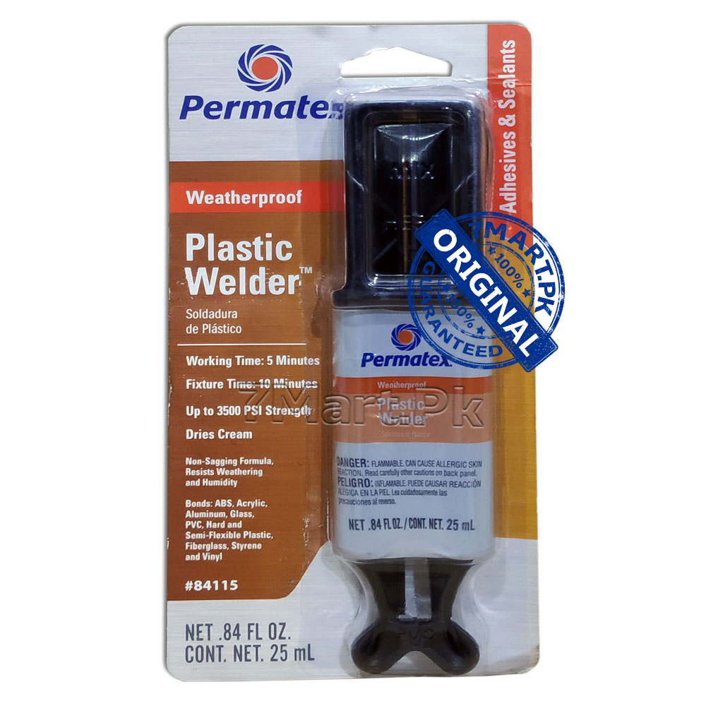 Permatex PERMAPOXY 5 Minute Plastic Weld Cream 84115 Weather Resistant 